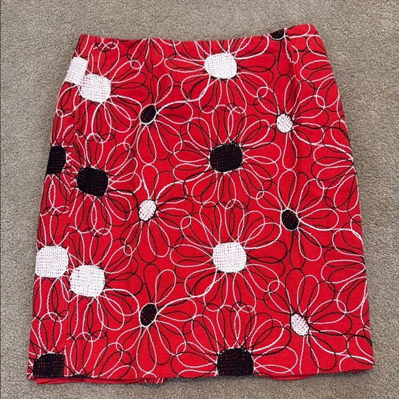 Carlisle Red Mini Pencil Skirt Casual - Picture 1 of 5